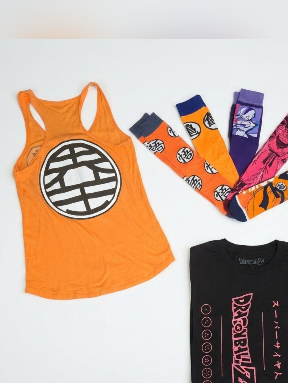 DragonballZ shirt and sock bundle